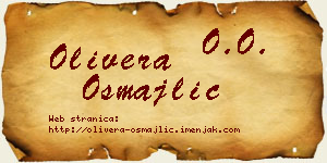 Olivera Osmajlić vizit kartica
